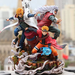 Naruto | Legendary Trio : Naruto, Minato & Jiraiya PVC Action Figurine | 41 Cms |