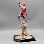 Akaza Upper Moon Three face close-up 30cm — blue eyes tattoo markings Demon Slayer figure India Dreamland Creations