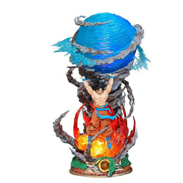 Dragon Ball Z Son Goku Spirit Bomb Action Figure with Base Light 23 Cm