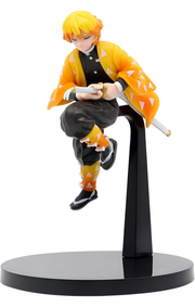 Zenitsu Agatsuma face close up anime figure yellow hair Thunder Breathing Demon Slayer