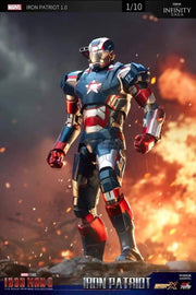 ZD Toys Iron Man 3 Iron Patriot War Machine 1/10 Scale Premium Action Figure ( No Light Up Function )