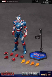 ZD Toys Iron Man 3 Iron Patriot War Machine 1/10 Scale Premium Action Figure ( No Light Up Function )
