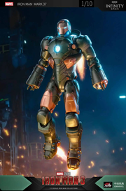 ZD Toys Iron Man Mark 37 Action Figure – Non led Version - 1/10 Scale 7 inches