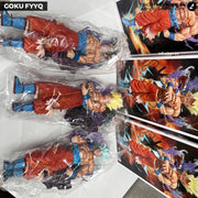 Dragon Ball Z Goku Yellow Hair Ultra Instinct On Stone with Dragon Ball 30 Cm