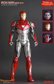 Crazy Toys Spiderman Homecoming Iron Man Mark 47 Batman 1/6th Scale Action Figure 30cm
