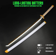 Demon Slayer Zenitsu Nichirin Led Katana 104cm