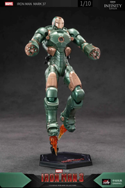 ZD Toys Iron Man Mark 37 Action Figure – Non led Version - 1/10 Scale 7 inches