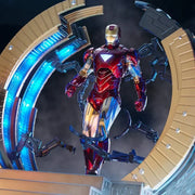ZD Toys Marvel 10th Anniversary Edition Iron Man MK VI 1/10th Scale Action Figure with Suit-Up Gantry –