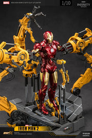 ZD Toys Marvel Iron Man Mark IV 1/6 Scale Figure with Suit-Up Gantry Set | Battery-Operated Mechanical Arms
