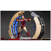 ZD Toys Marvel 10th Anniversary Edition Iron Man MK VI 1/10th Scale Action Figure with Suit-Up Gantry –