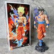 Dragon Ball Z Goku Yellow Hair Ultra Instinct On Stone with Dragon Ball 30 Cm