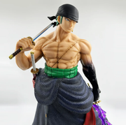 One Piece Roronoa Zoro Action Figure 50 Cm with 5 Detachable Heads