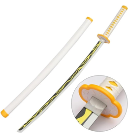 Demon Slayer Zenitsu Nichrin Wooden Katana 104 Cm