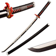Demon Slayer Tanjiro Kamado V2 Fire Wooden Katana 104 Cm
