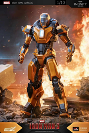 ZD Toys Iron Man Mark 36 Action Figure (Peacemaker) 1/10 Scale 7 Inches