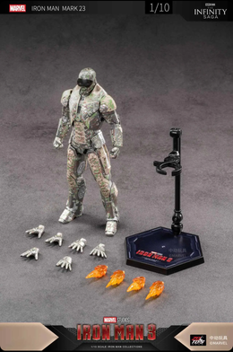 ZD Toys Iron Man Mark 23 Shades Action Figure – Non led Version - 1/10 Scale 7 inches