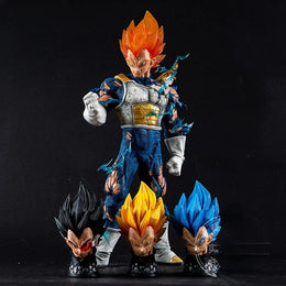 Majin Vegeta with 4 Detachable Heads 45 Cm Premium Action Figure