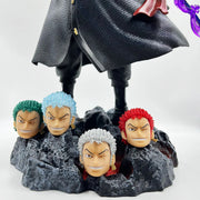 One Piece Roronoa Zoro Action Figure 50 Cm with 5 Detachable Heads