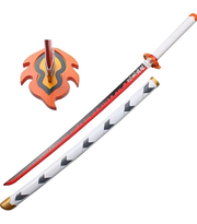 Demon Slayer Rengoku Wooden Katana 104 Cm