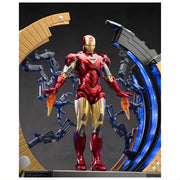 ZD Toys Marvel 10th Anniversary Edition Iron Man MK VI 1/10th Scale Action Figure with Suit-Up Gantry –