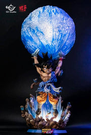 SD Studio Dragon Ball GT Goku Spirit Bomb Figure With Lights 50 Cm