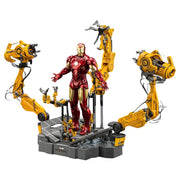 ZD Toys Marvel Iron Man Mark IV 1/6 Scale Figure with Suit-Up Gantry Set | Battery-Operated Mechanical Arms